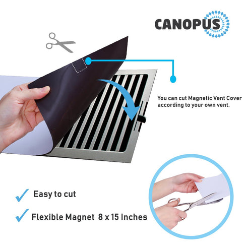 Magnetic Vent Cover, 8 by 15 Inches, Pack of 3